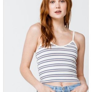 Sky and Sparrow stripe oatmeal cami